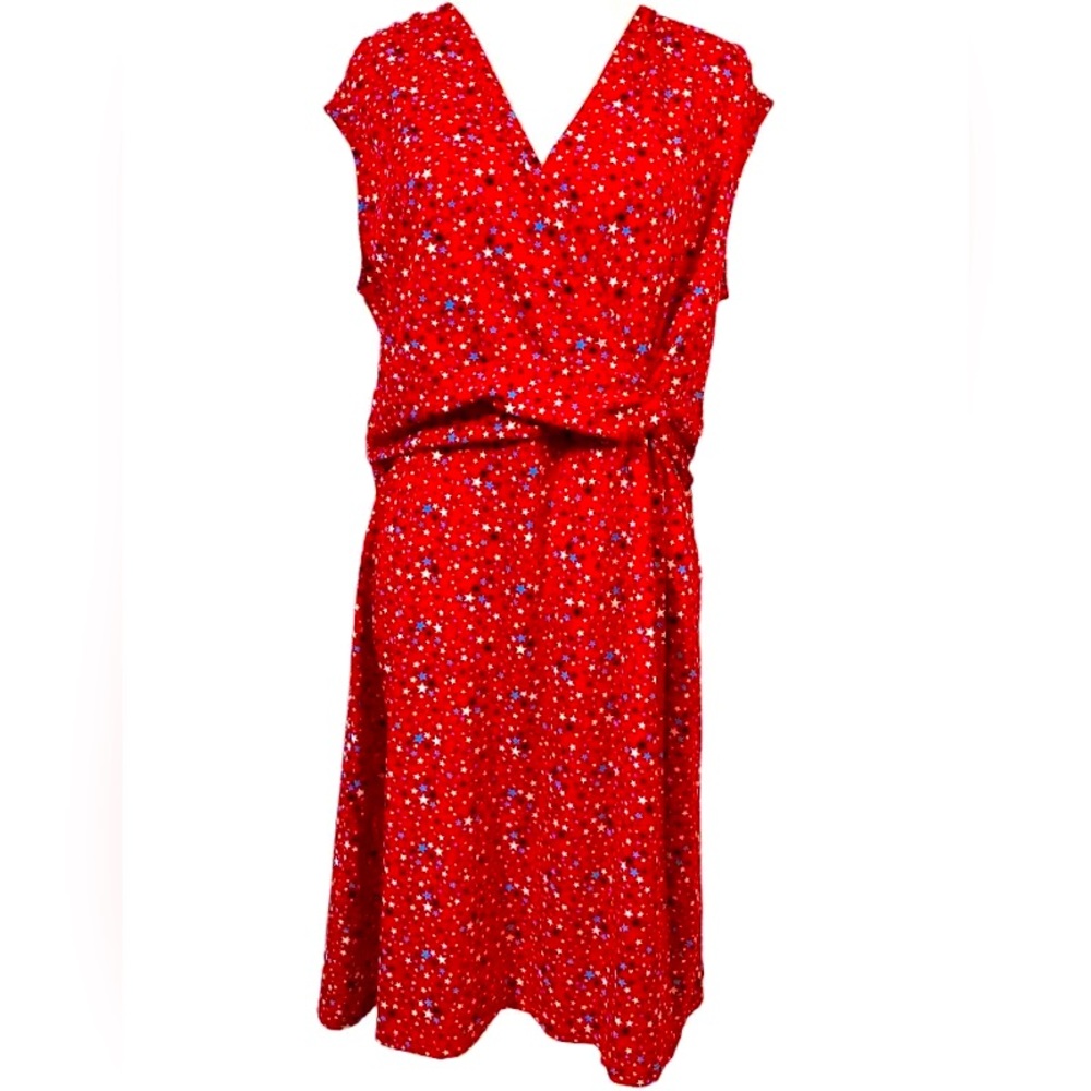 Cute Lands End dress in red white and blue!